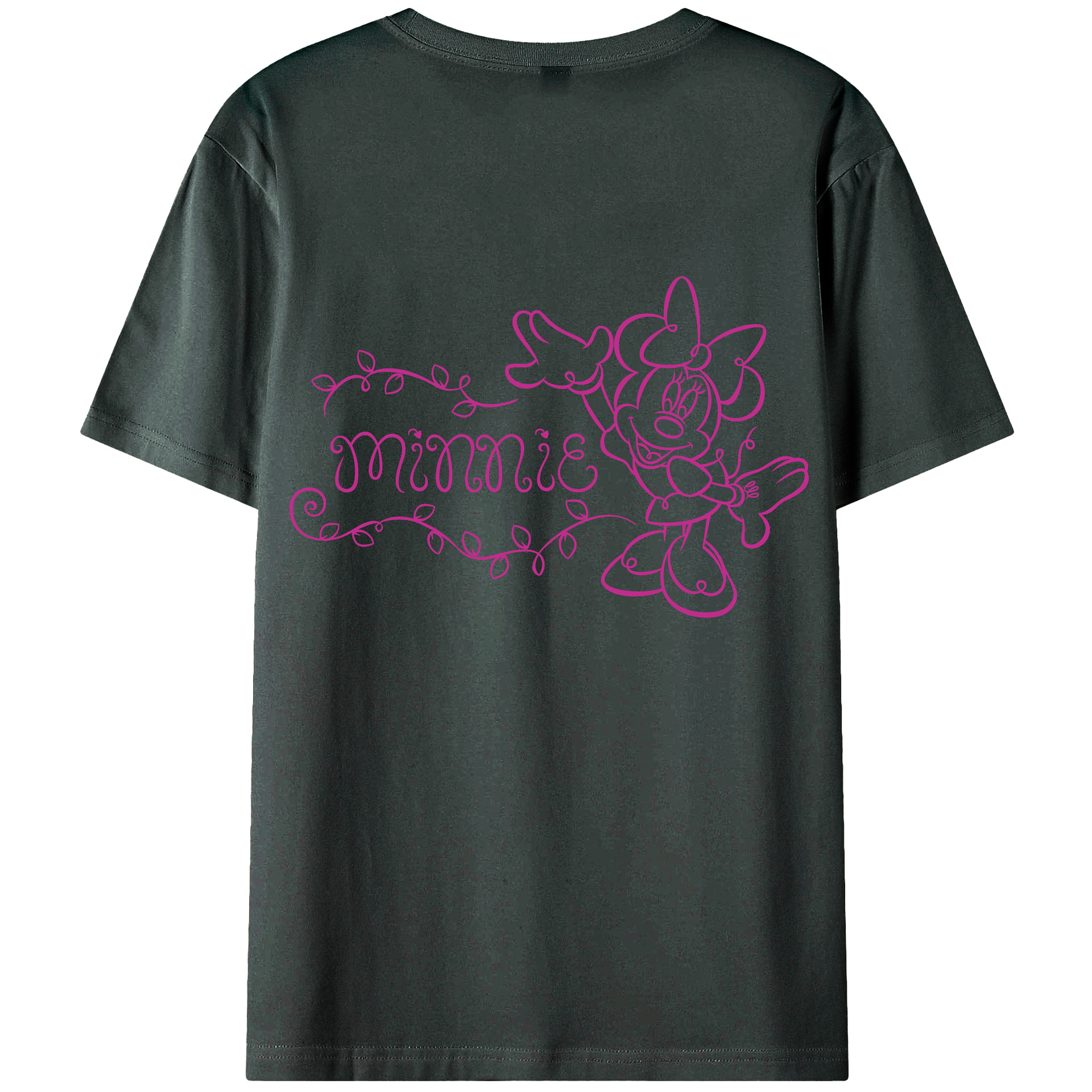 ミッキーマウス Mickey Mouse 綿100％ メンズ半袖Tシャツ（バックプリント） 通気性